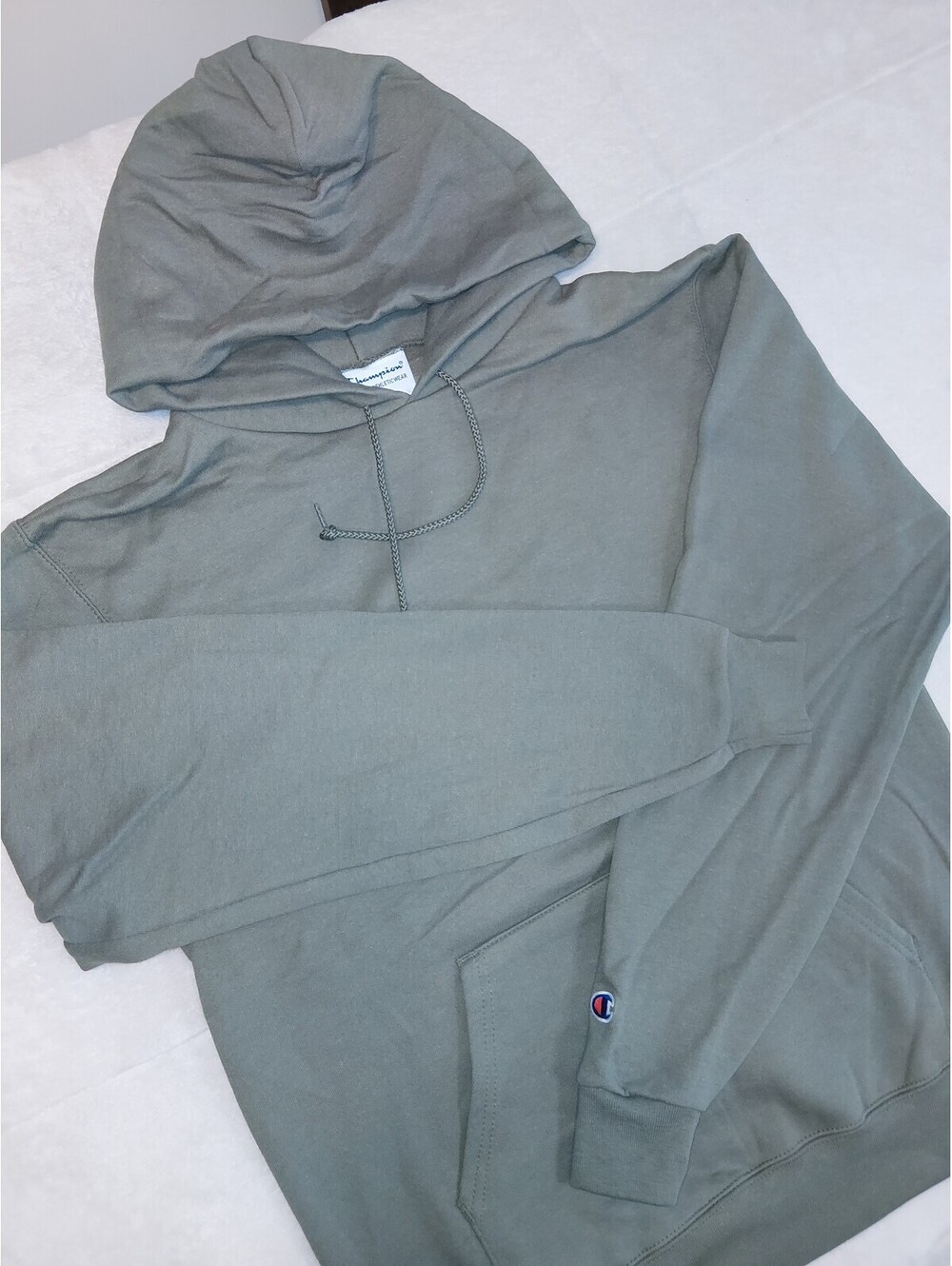 Champion Olive Green Pullover Hoodie. 175